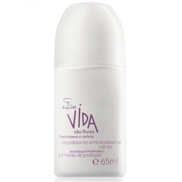 Desodorante antitranspirante Roll-on Framboesa e violeta